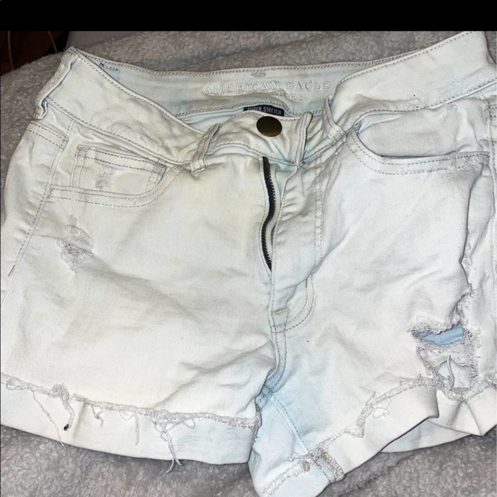 American eagle super stretchy jean shorts